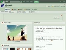 Tablet Screenshot of kalichan88.deviantart.com