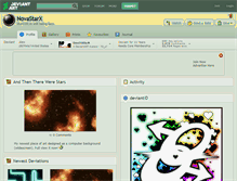 Tablet Screenshot of novastarx.deviantart.com