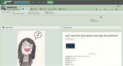 Desktop Screenshot of gattaforte.deviantart.com