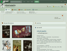 Tablet Screenshot of mitsuki-graphix.deviantart.com