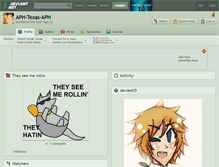 Tablet Screenshot of aph-texas-aph.deviantart.com