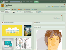 Tablet Screenshot of pixelcloud.deviantart.com