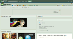 Desktop Screenshot of mad-canvas.deviantart.com