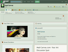 Tablet Screenshot of mad-canvas.deviantart.com