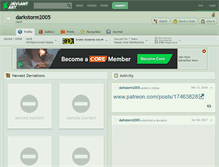 Tablet Screenshot of darkstorm2005.deviantart.com