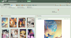 Desktop Screenshot of cyanineblu.deviantart.com