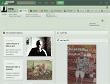 Tablet Screenshot of nanp.deviantart.com