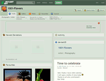 Tablet Screenshot of 1001-flowers.deviantart.com