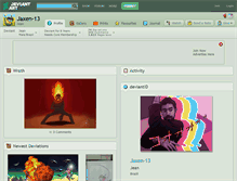 Tablet Screenshot of jaxen-13.deviantart.com