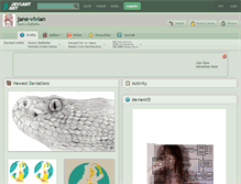 Tablet Screenshot of jane-vivian.deviantart.com