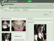 Tablet Screenshot of fade2fxckingblack.deviantart.com