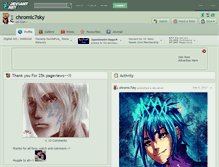Tablet Screenshot of chromic7sky.deviantart.com