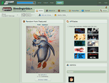 Tablet Screenshot of bleedingartists.deviantart.com