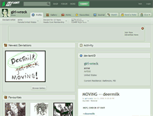 Tablet Screenshot of girl-wreck.deviantart.com