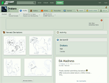 Tablet Screenshot of drakara.deviantart.com