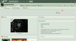 Desktop Screenshot of krystal-the-wolf.deviantart.com