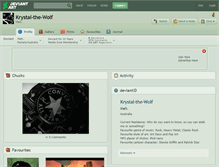 Tablet Screenshot of krystal-the-wolf.deviantart.com