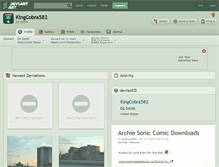 Tablet Screenshot of kingcobra582.deviantart.com