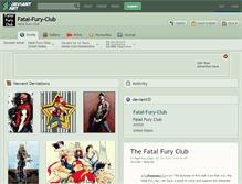 Tablet Screenshot of fatal-fury-club.deviantart.com