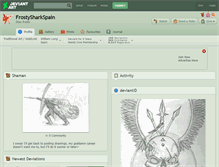 Tablet Screenshot of frostysharkspain.deviantart.com