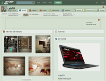 Tablet Screenshot of cats99.deviantart.com