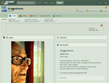 Tablet Screenshot of druggedmoon.deviantart.com