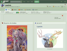 Tablet Screenshot of lupasola.deviantart.com