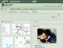 Tablet Screenshot of karii-t0r3z.deviantart.com