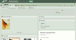 Desktop Screenshot of cipherr.deviantart.com