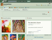 Tablet Screenshot of ameekathleen.deviantart.com