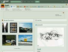 Tablet Screenshot of dualii.deviantart.com