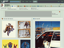 Tablet Screenshot of larolaro.deviantart.com