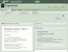 Tablet Screenshot of evil-geniuses-club.deviantart.com