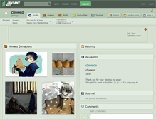 Tablet Screenshot of chweco.deviantart.com