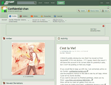 Tablet Screenshot of confidential-chan.deviantart.com