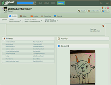 Tablet Screenshot of ghostadventurelover.deviantart.com