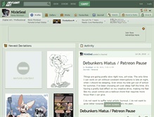 Tablet Screenshot of nixieseal.deviantart.com