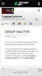 Mobile Screenshot of cosplaycymru.deviantart.com