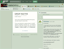 Tablet Screenshot of cosplaycymru.deviantart.com