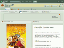 Tablet Screenshot of genevievegt.deviantart.com