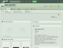 Tablet Screenshot of drum-skeleton.deviantart.com