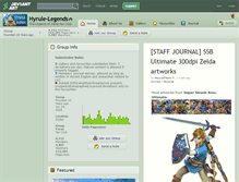 Tablet Screenshot of hyrule-legends.deviantart.com