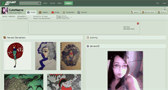 Desktop Screenshot of cutemaeve.deviantart.com