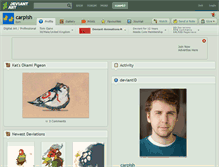 Tablet Screenshot of carpish.deviantart.com