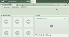 Desktop Screenshot of moon969222.deviantart.com