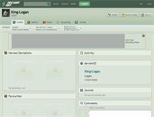 Tablet Screenshot of king-logan.deviantart.com
