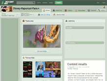 Tablet Screenshot of disney-rapunzel-fans.deviantart.com