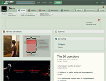 Tablet Screenshot of lferro.deviantart.com