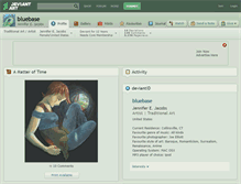 Tablet Screenshot of bluebase.deviantart.com