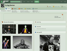 Tablet Screenshot of crying-demon.deviantart.com